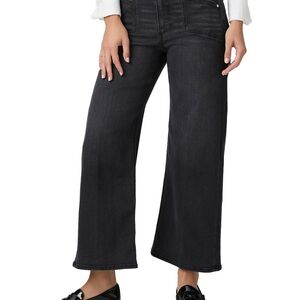Paige Anessa Women's Black Wide-Leg Jeans 23